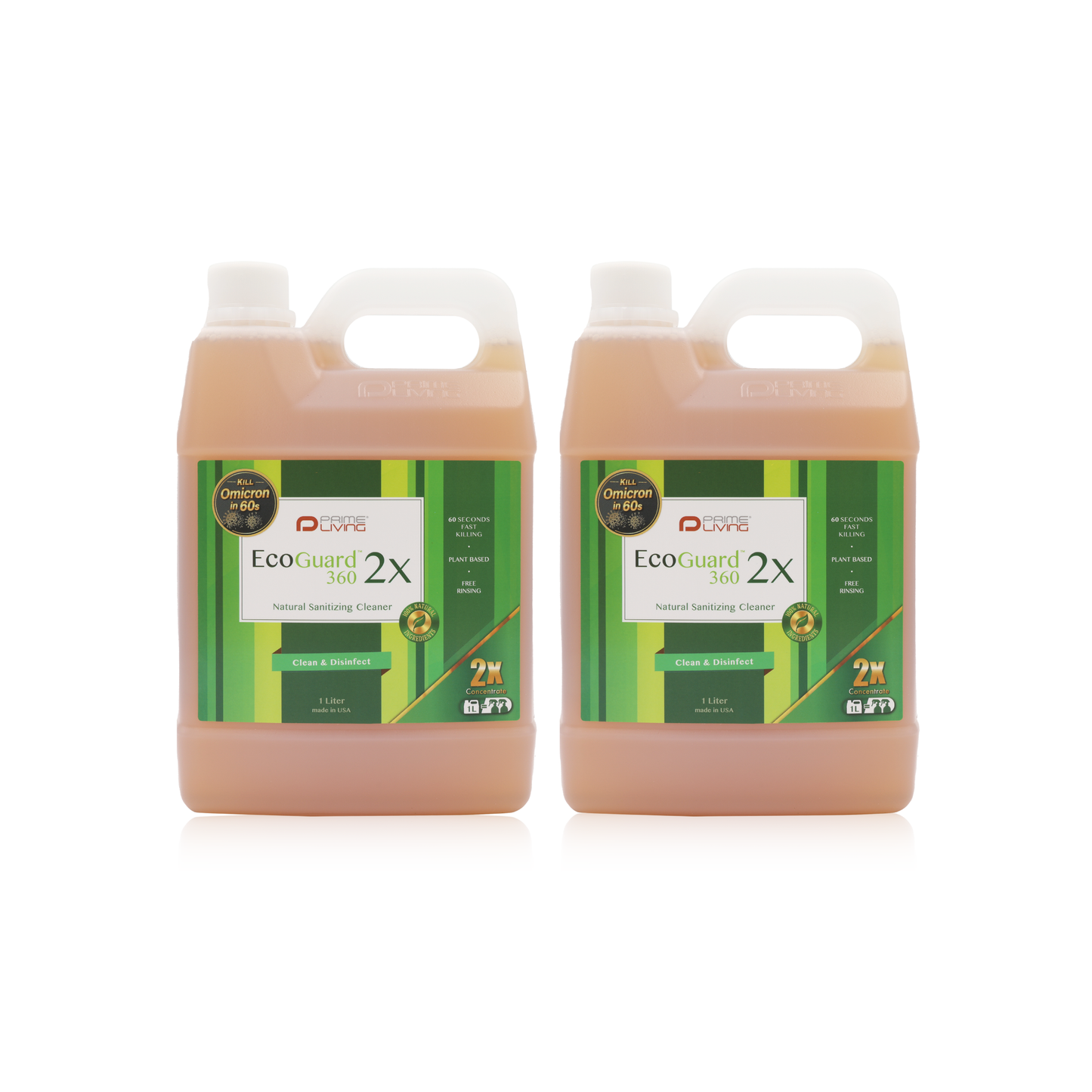 EcoGuard 360™ 2倍濃縮天然消毒清潔劑